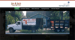 Desktop Screenshot of jimandjimhaulinginc.com