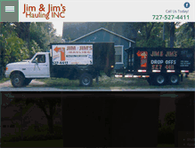 Tablet Screenshot of jimandjimhaulinginc.com